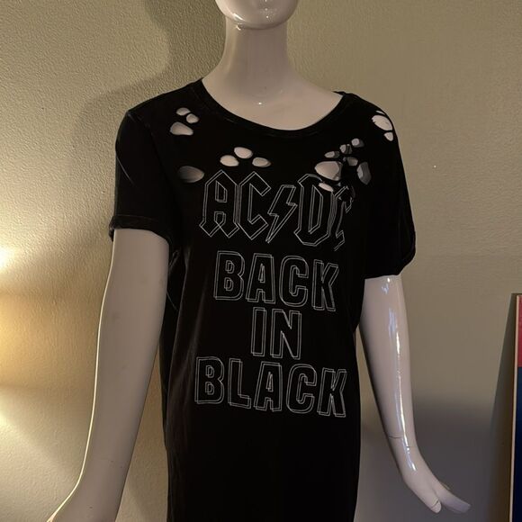 VINYL ICONS AC⚡️DC DISTRESSED T SHIRT - Picture 2 of 9